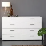 وحدة ادراج 8 درج 42×120 سم - ابيض – KmO13
