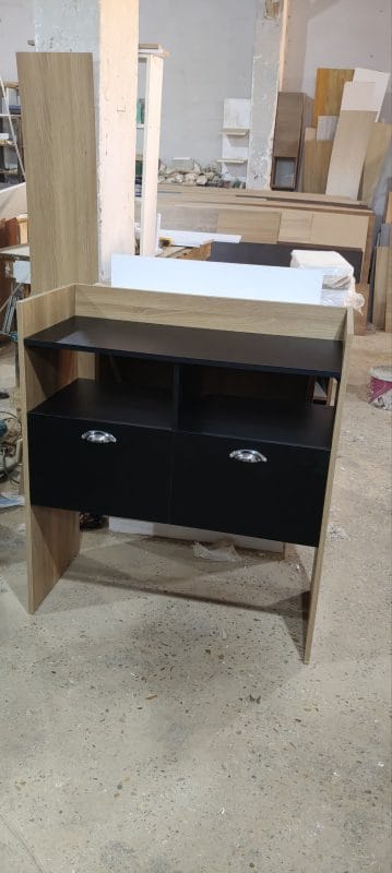 ⁦كوفي كورنر 2 درفة بنى أسود 100×90سم - C - 06⁩ - الصورة ⁦2⁩