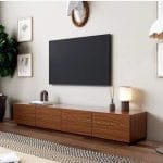 وحدة تليفزيون 40×200 سم – بنى – TV057