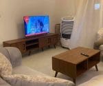 ⁦طقم قطعتين ترابيزة قهوة و ترابيزة تلفزيون 160- بيج - TV19⁩ - الصورة ⁦2⁩