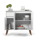كوفي كورنر 3 درفة أبيض 100×90سم - C - 13