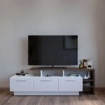 وحدة تليفزيون 40×180 سم – أبيض بنى – TV040