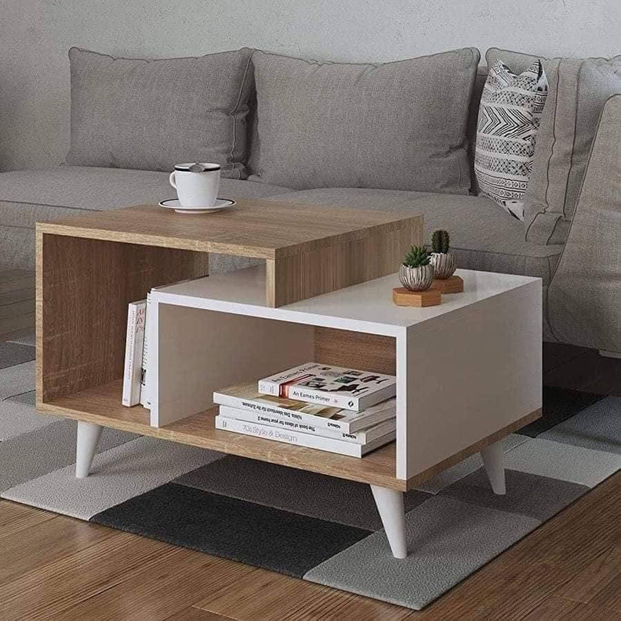 received_1063043288109805 ترابيزة انترية 90×50 سم - بيج ابيض - TA012 - الصورة 1