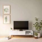 وحدة تليفزيون 30×150 سم – أبيض بيج – TV043