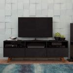 وحدة تليفزيون 30×160 سم – أسود بنى – TV045