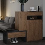 جزامه مودرن خشبي مع اسود 140×40×110  G-350
