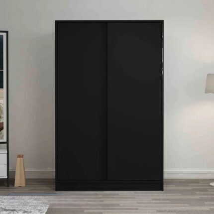 دولاب ملابس 2 ضلفة 220×120 سم - اسود - DHL-111