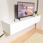 ترابيزه شاشة معلقه مقاس 150*30 ابيض كود tv 00852