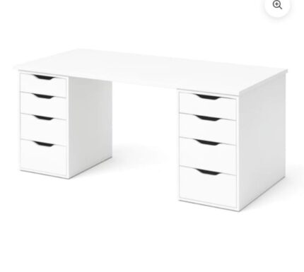 مكتب ابيض 160*60 كود